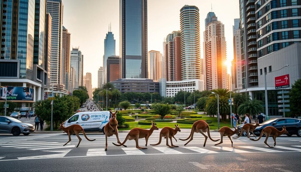 kangaroos in urban areas