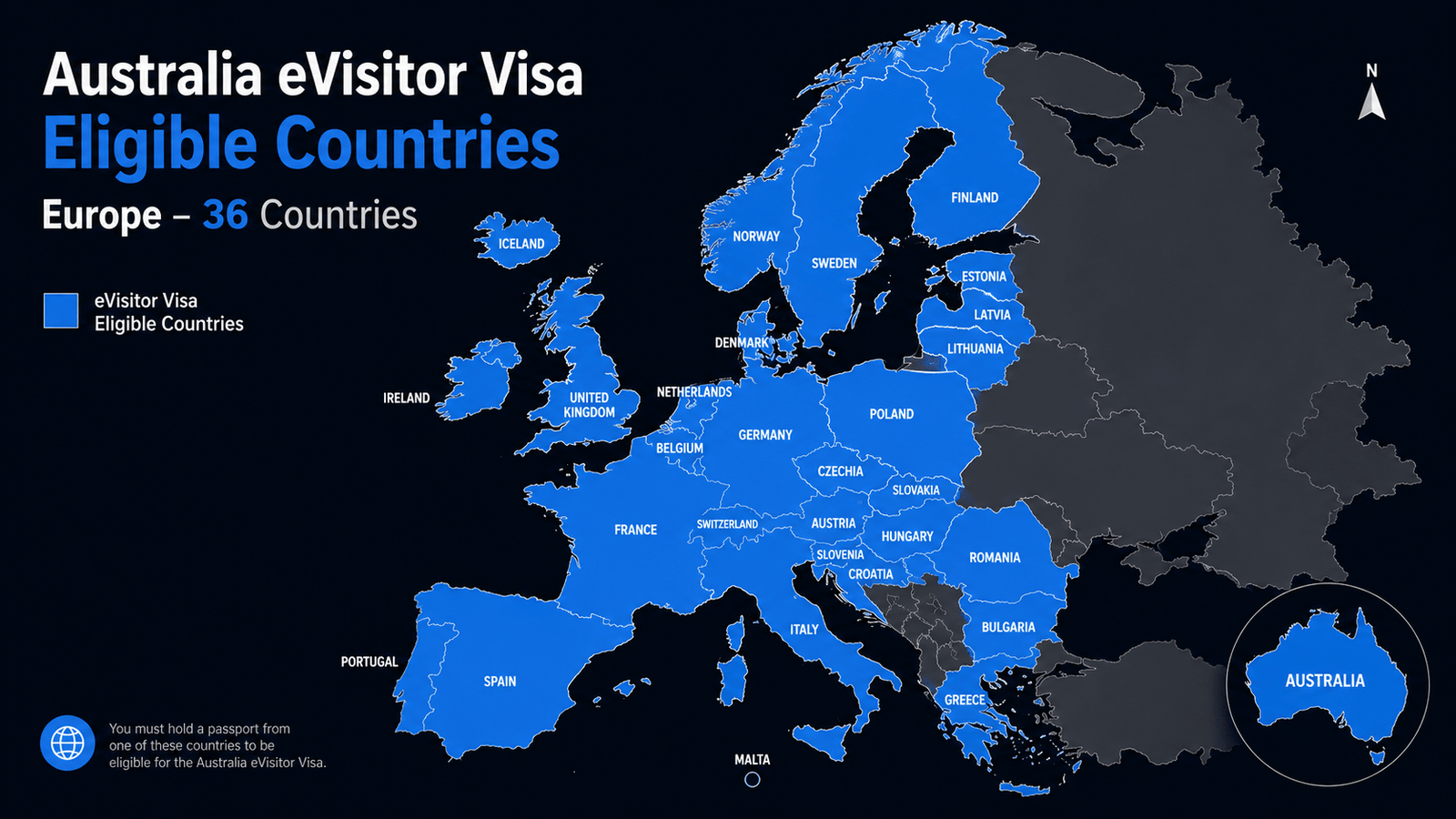 Australia eVisitor Visa Eligible Countries: The Full List (2026)